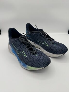 Mizuno Wave Rider 28 Men’s Size 10 Blue Running Shoes Athletic Sneakers